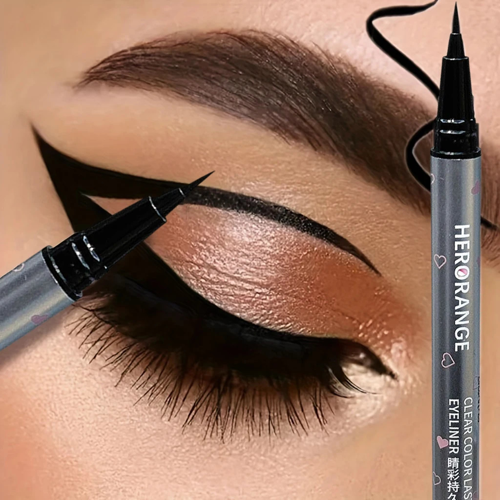 0.01mm ultra-fine precision waterproof liquid eyeliner black quick-drying anti-smudge anti-sweat long-lasting eye-slimming 250414