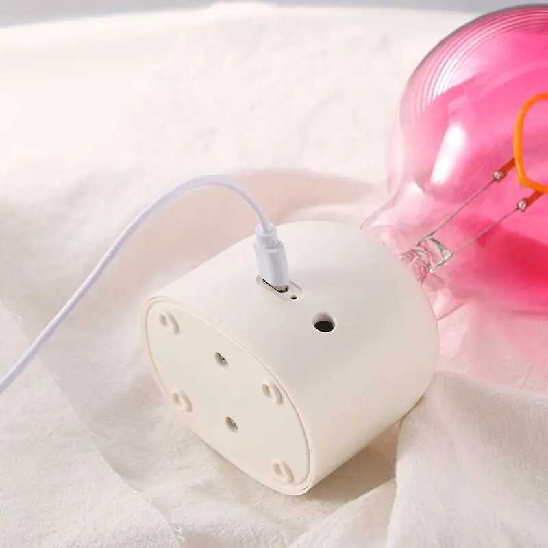 LED Night Light Battery Powered Bulb Lamp Desktop Office Light Retro Bulb Shape Night Light For Baby Room Bedroom Corridor Lamp C251115