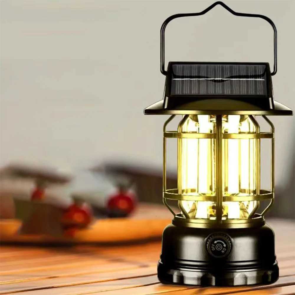 Super Bright LED Camping Light USB Rechargeable Flashlight Outdoor Portable Carrying Light Infinitely Dimmable Tent Light M251115