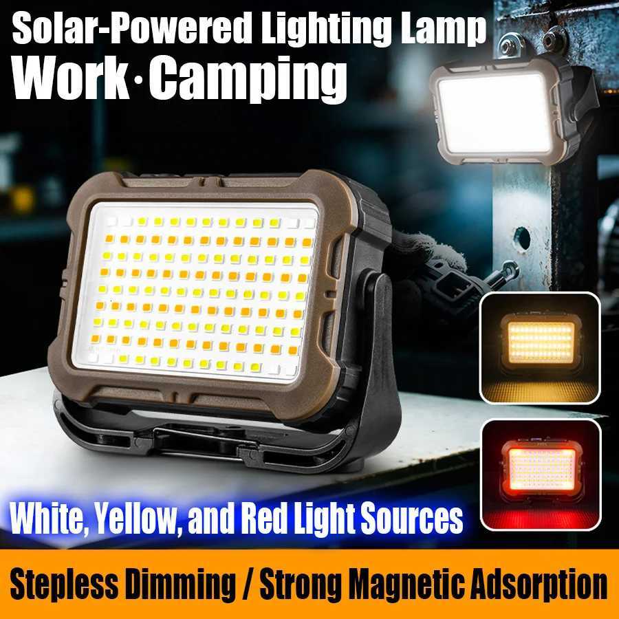 Portable Rechargeable Lanterns With Power Bank/with Base Handle Outdoor Solar Hook Light For Emergency Outdoor Camping M251115