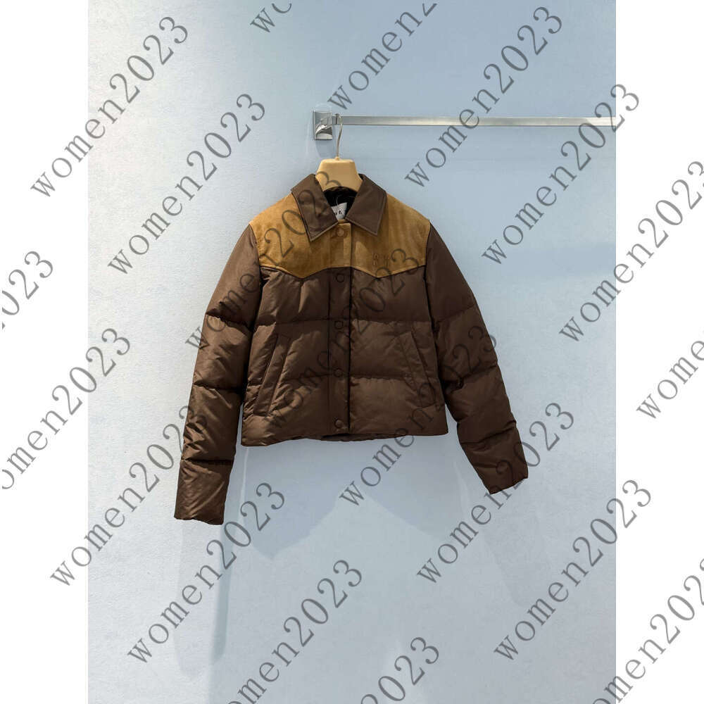 Fashion Autumn Women's Down Jacket Designer Style High-Quality Fabric Patchwork Suitable for Winter Daily Wear Fashion Color Matching Korean Style Outfit