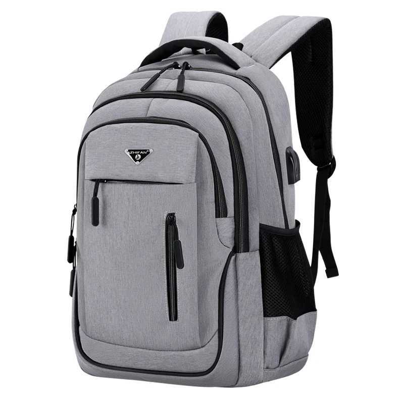 Men USB Charging Laptop Backpack 18 Inch Multi-functional High School College Student Backpack Male Travel Business Bag PackW251114
