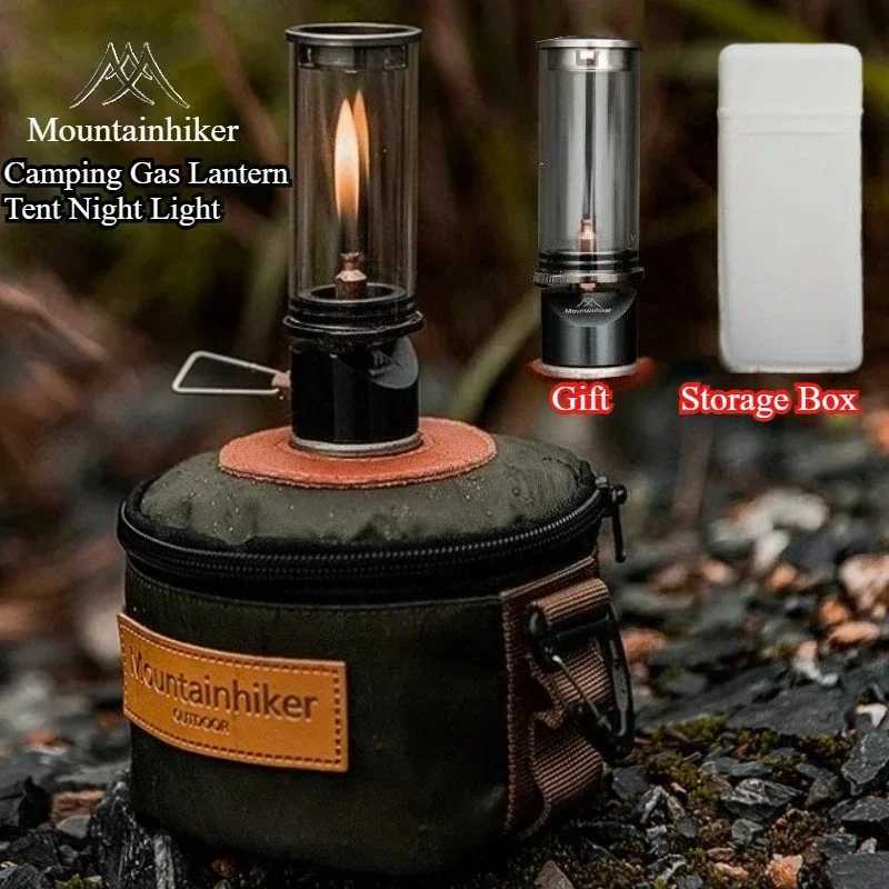 MOUNTAINHIKER Dreamlike Candlelight Lamp Tent Lighting Equipment Camping Lamp Windproof Gas Candle Lamp Outdoor Camping Lights M251115