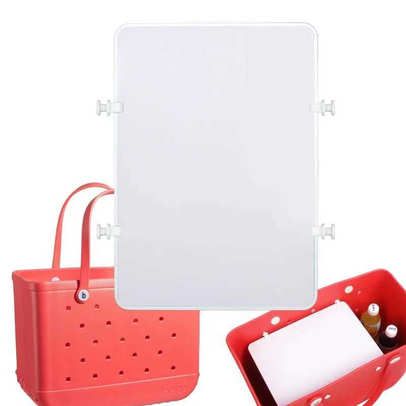 1 Borg bag divider tray XL large beach handbag insert storage accessory rubber jelly bag portable divider space organizer W250415