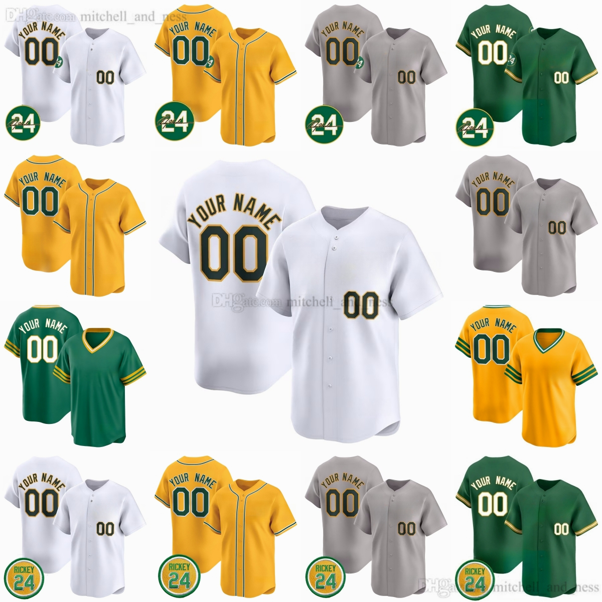 Custom XS-6XL Movie Baseball Henderson Jersey Stitch Chapman Rooker Bleday Miller Brown Langeliers Gelof Ruiz Noda Jerseys Breathable Sport Shirts