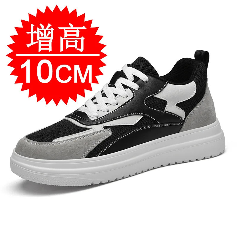 Elevator Shoes Men Women Sneakers Height Increasing Invisible 6CM 8CM 10CM Heighten Sports Taller Lift White Shoes 251114