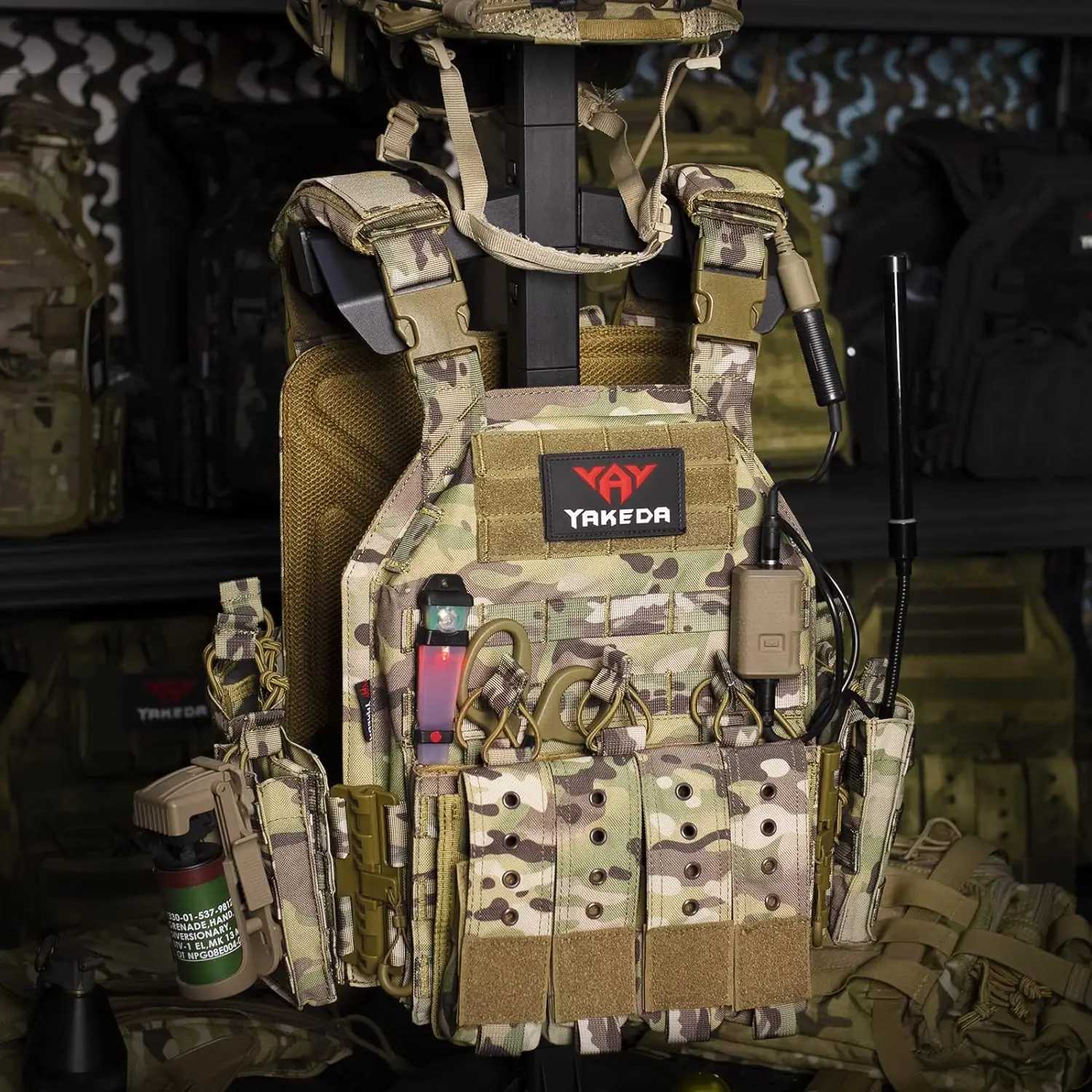 Yakeda 1000D Nylon Plate Carrier Vest Outdoor Hunting Protective Adjustable Molle Vest for Airsoft Combat XJ251114