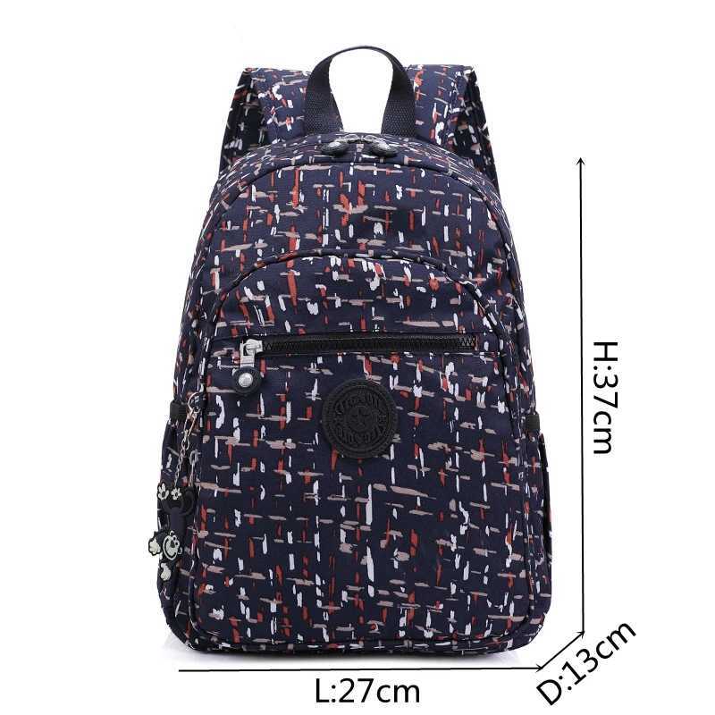 TEGAOTE High Quality New Nylon Flower Pattern Fashion Casual A4 Girl Boy Women Men School Backpack Lightweight Travel Bag M1318W251114