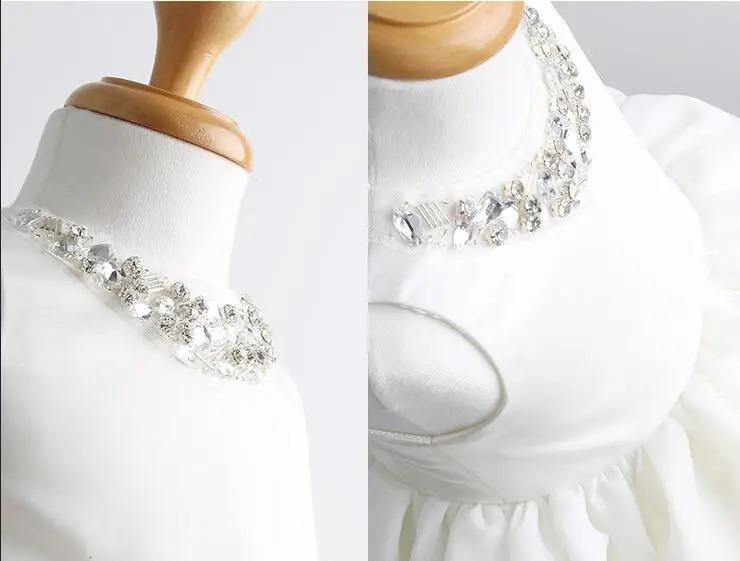 Baby Girls Dresses Fashion Mesh Princess White Dress Elegant Party Costume Infant Clothes Girls Birthday Outfit Kid Wear BC1412 250415