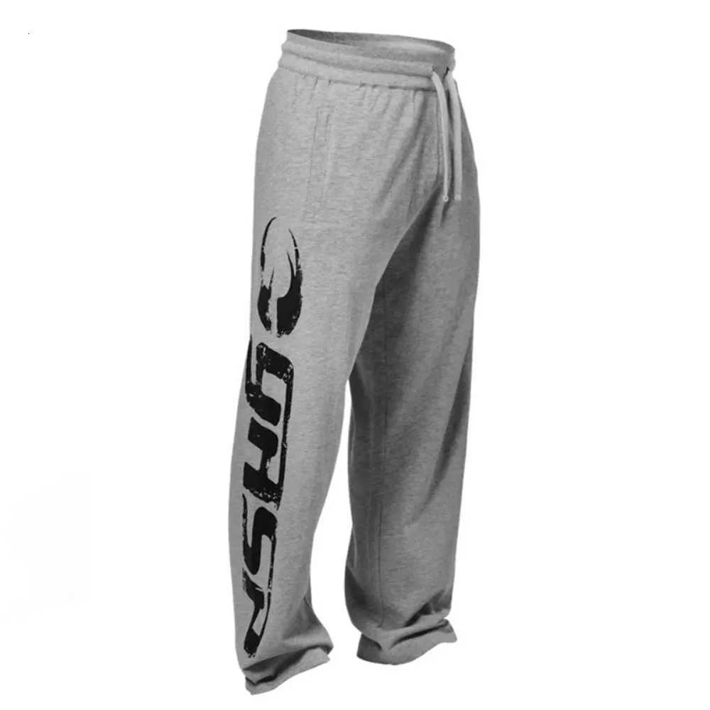 Straight Leg Pants Mens and Womens Pure Cotton Printed Training All Loose Casual Pants Mens Sports Hanging Sweatpants X251115