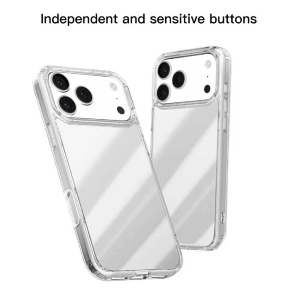 Luxury Ultra Thin Shockproof Case for IPhone 17/17AIR/17Pro/17 Pro Max Clear Hard Acrylic Phone Back Cover Shell J251202