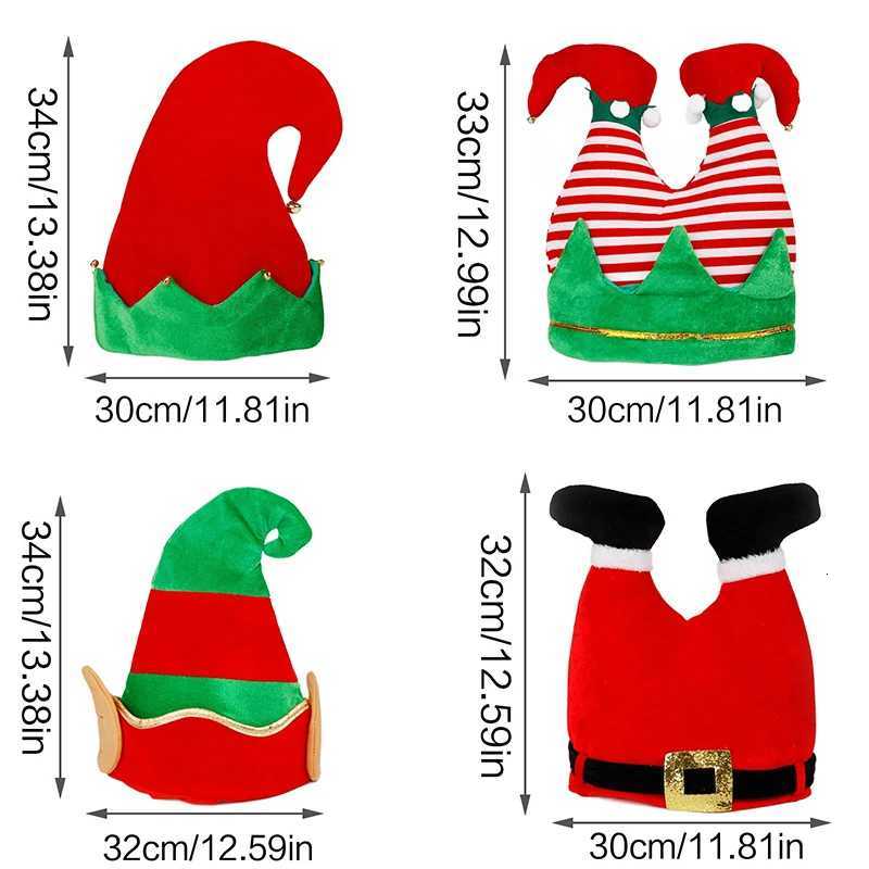 Christmas Hat Christmas Unique Santa Elf Pants Hat Colorful Christmas Elf Hat Red Christmas Elf Cap For Christmas Party Y251115