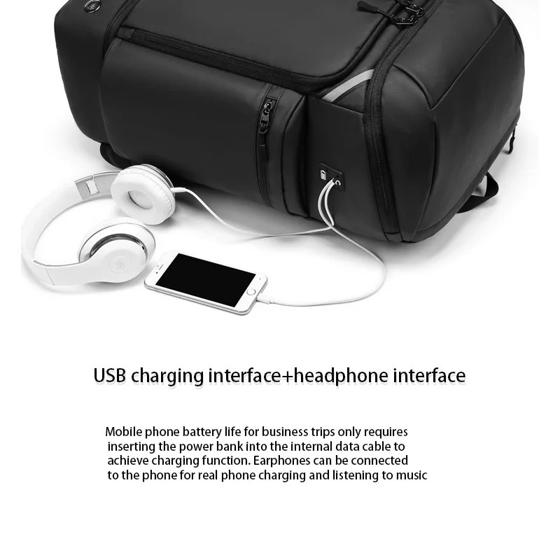 A high-capacity backpack for sports travel and dry wet separation and a lightweight multi pocket backpack for business travel 250410