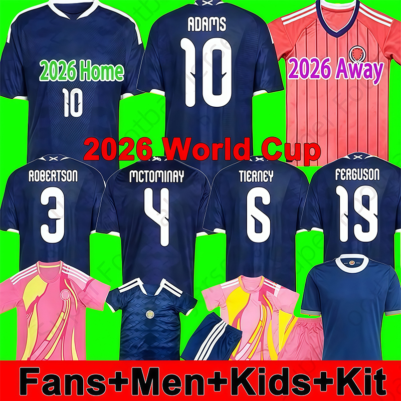 2026 Scotland Soccer Jerseys 2025 2026 ROBERTSON McTominay McGREGOR SHANKLAND MCGREGOR Football Shirt Home Away thrid maillot de Foot men kids kits unifrom Set