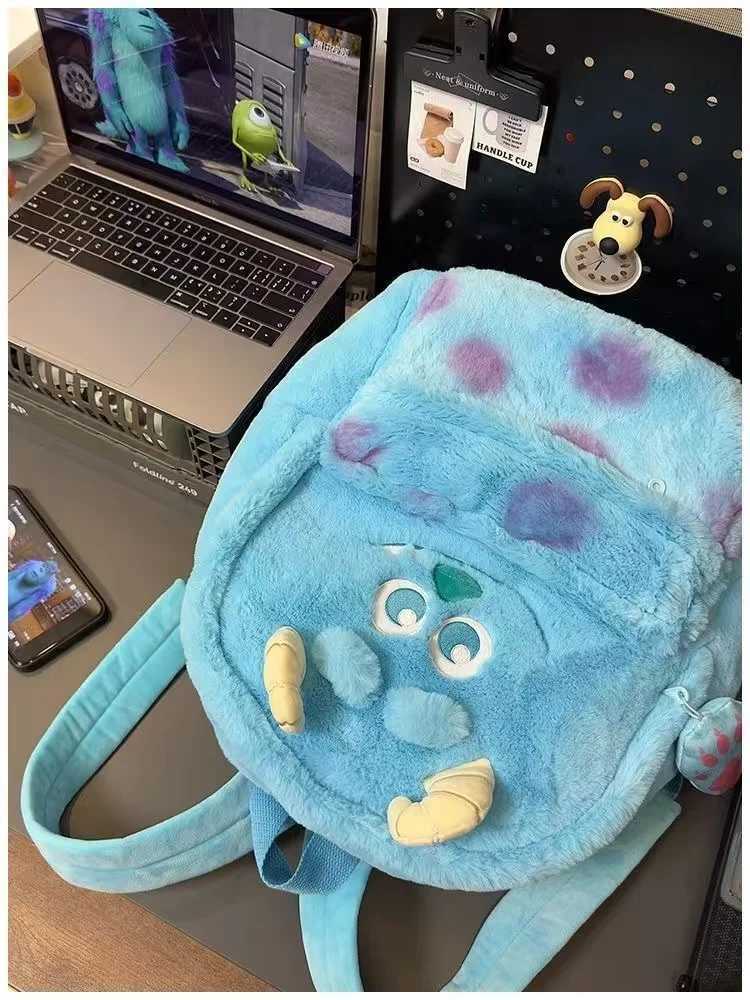real pictures 2025 spring New Strawberry Bear Lotso 3D Funny Backpack Girls Heart Cute Plush drop shipping fashion BackpackW251114