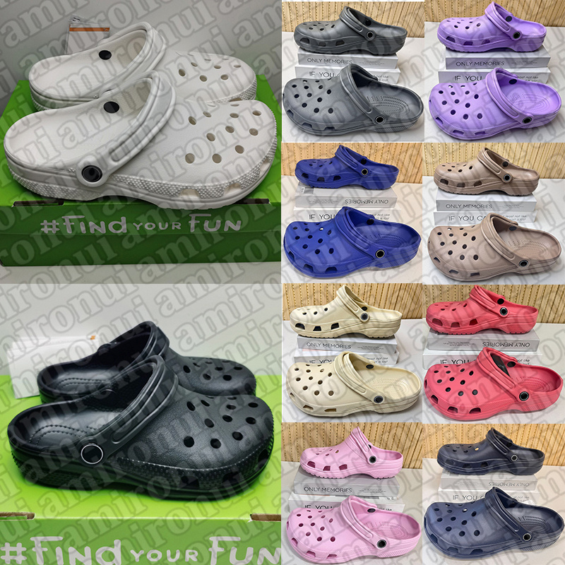 2025 free shipping designer comfort clog sandals for men women kids breathable Slip-On water shoes slippers slider with adjustable heel strap black white slide