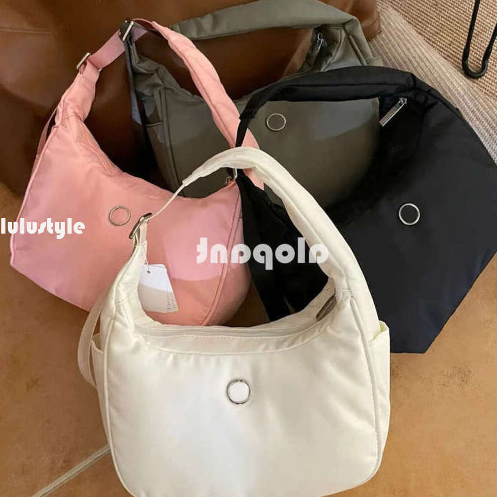 TOP Quality Black Bag Dual Pouch Mini Zip Around Portable Luluity Lemoner Keychain Wallet Pocket bag coin purse butler key bag mini Luluity Lemoner belt bag