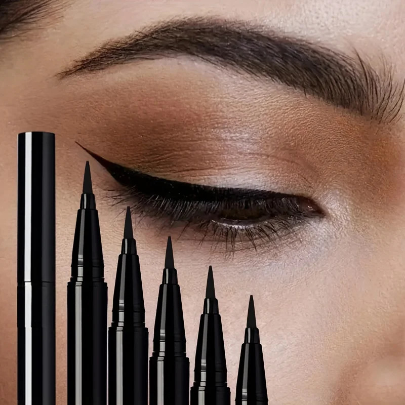 5pcsset Waterproof Smudge-Proof Liquid Eyeliner Quick-Dry Long-Lasting Eye Makeup Easy To Apply On Lower Lashes 250414