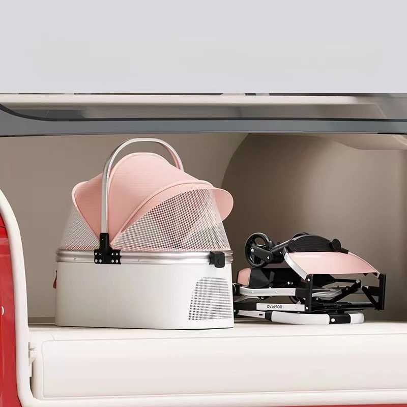 High appearance pet cart detachable and multifunctional lightweight foldable and portable pet cart X250415