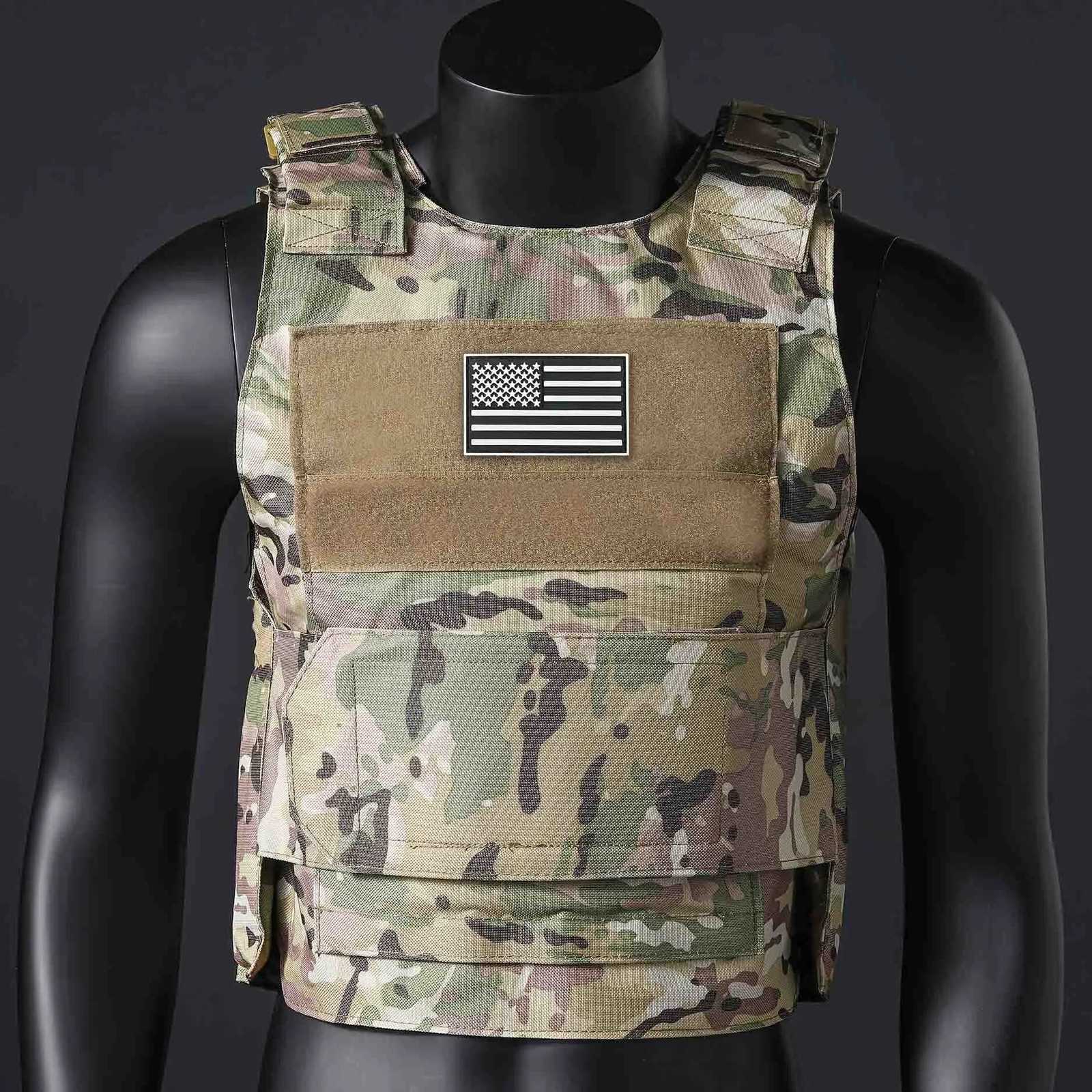 (Gift of American Flag) Quick Detachment Training Outdoor Vest Wilderness Adventure Equipment Training Clothes Black Eagle Vest XJ251114