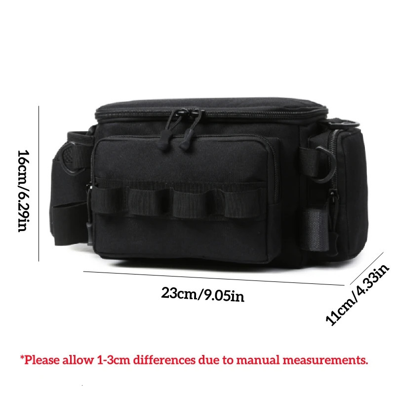 Fishing rod bag waist Fanny fishing bait line box practical storage accessories Outdoor camping shoulder cross 250410