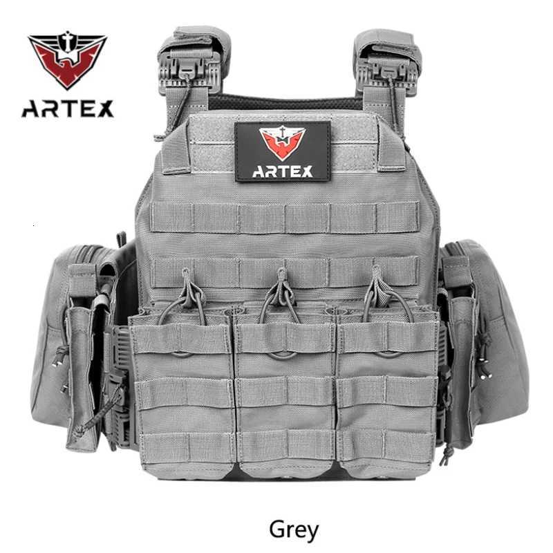 1000D Nylon fabric Quick release Airsoft Tactical hunting vest with triple magazine pouch tactical vest XJ250730XJ251114