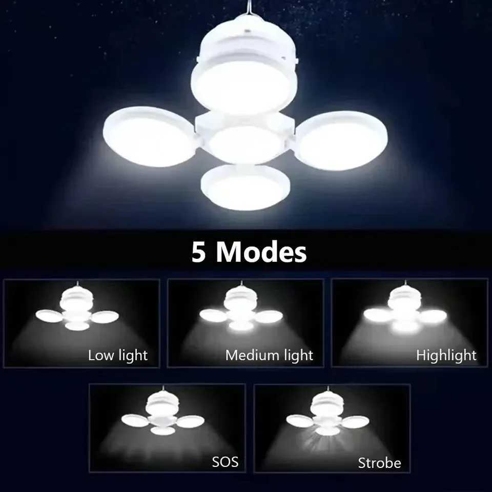 Solar LED Camping Lantern Tent Lamp With Hook Portable Outdoor Football Folding Light Emergency Hurricane Camp Lamp M251115