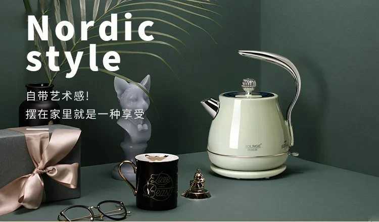 220V Olinger Vintage Stainless Steel Electric Kettle Retro and Stylish Auto Shut-off Home-use Water Boiler Y251114