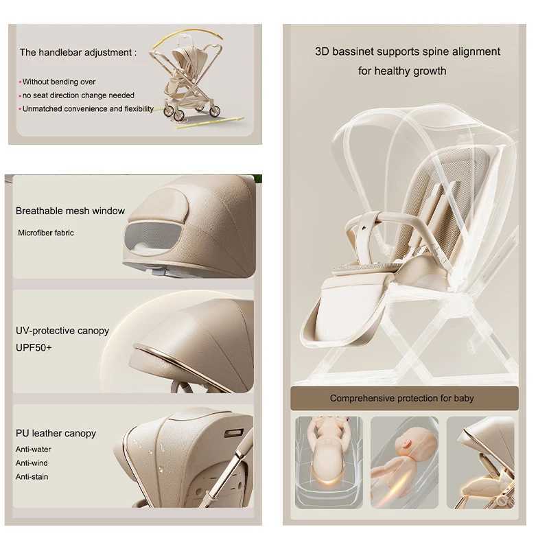 Advanced ergonomic handcart with intelligent reversible seat - luxurious design and comfort X250415