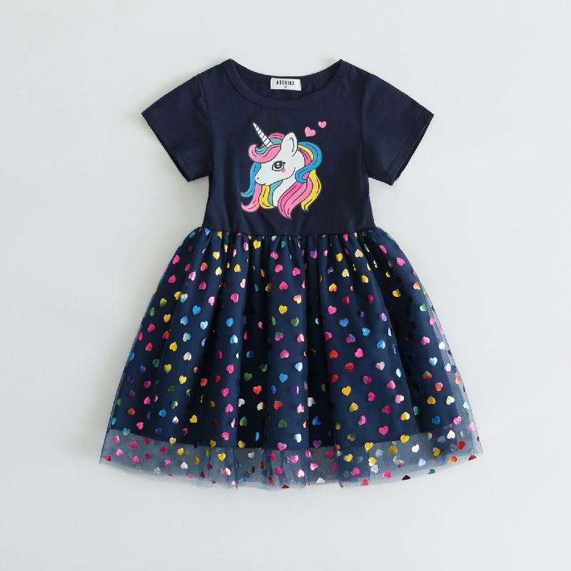 DISNEY Children's designer summer clothing Disney little girl children's clothing dress baby designer clothing vest dress summer baby prince