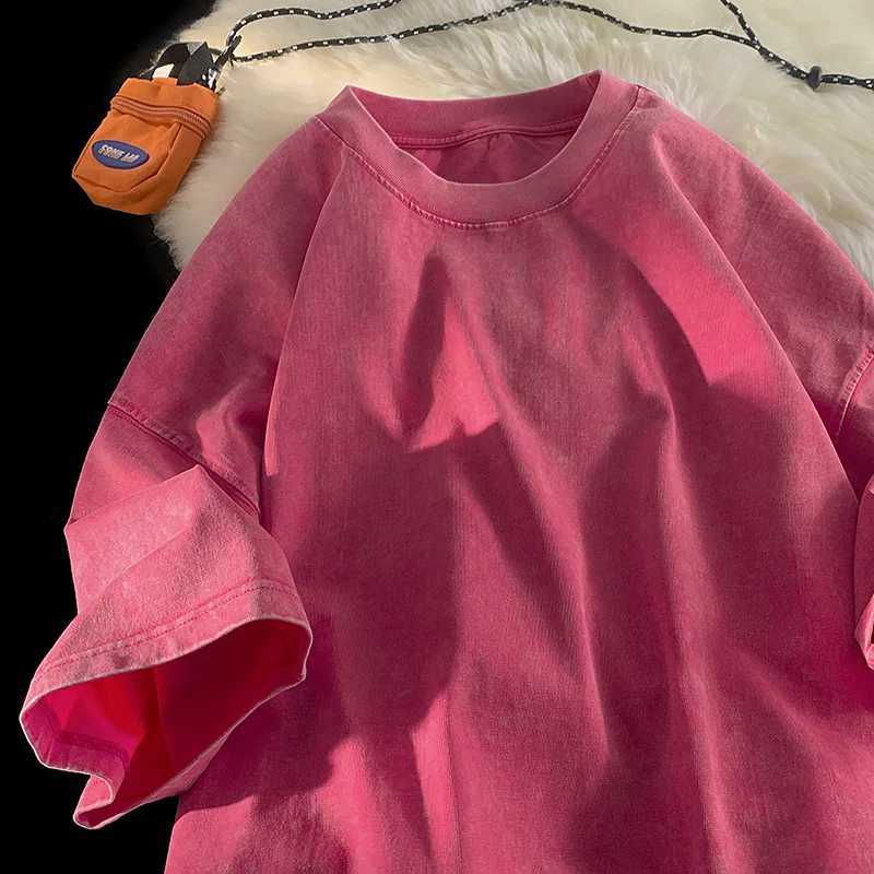 Can PODQuality Oversized Acid Washed Y2K T Shirt men Vintage T-shirts Streetwear Mineral Wash Tee Shirts boy Loose Luxury Brand Tops H251114