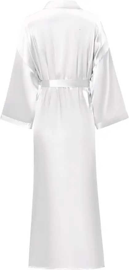 Bathrobe Women Extra Long Sleepwear Robes Silky Robe Charming Night Robe Lengthened Casual Sleepwear Robes Homewear Kimono Robe C251115