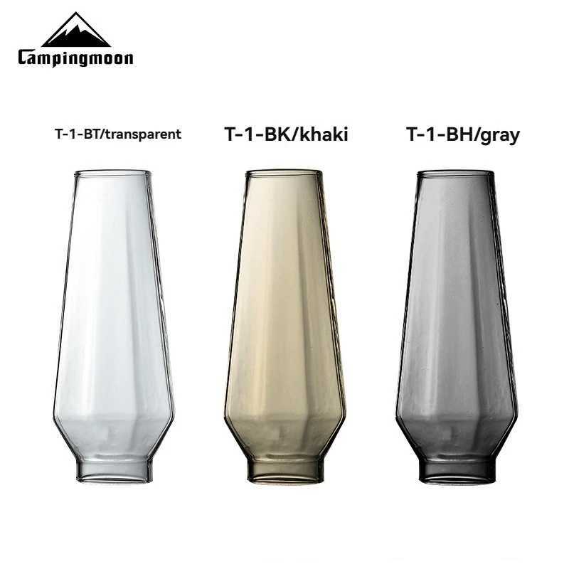 CAMPINGMOON T-1-BK High Temperature Camping Glass Lamp Durable Gas Lantern Shade Outdoor Camping lampshade M251115