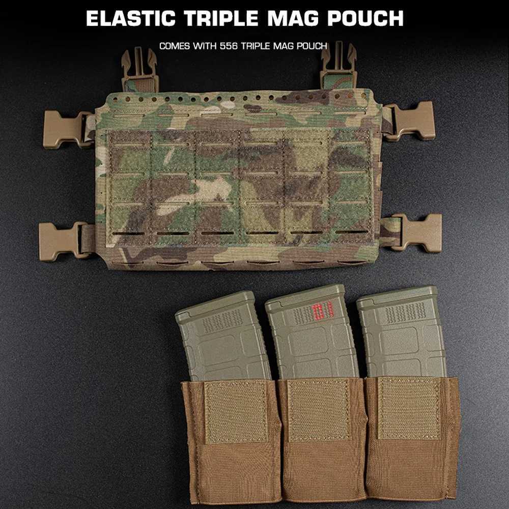 5 Chest Rig Molle SS MKV Micro Fight Chassis Placard 5.56 Triple Pouch Hunting Vest Plate Carrier XJ251114