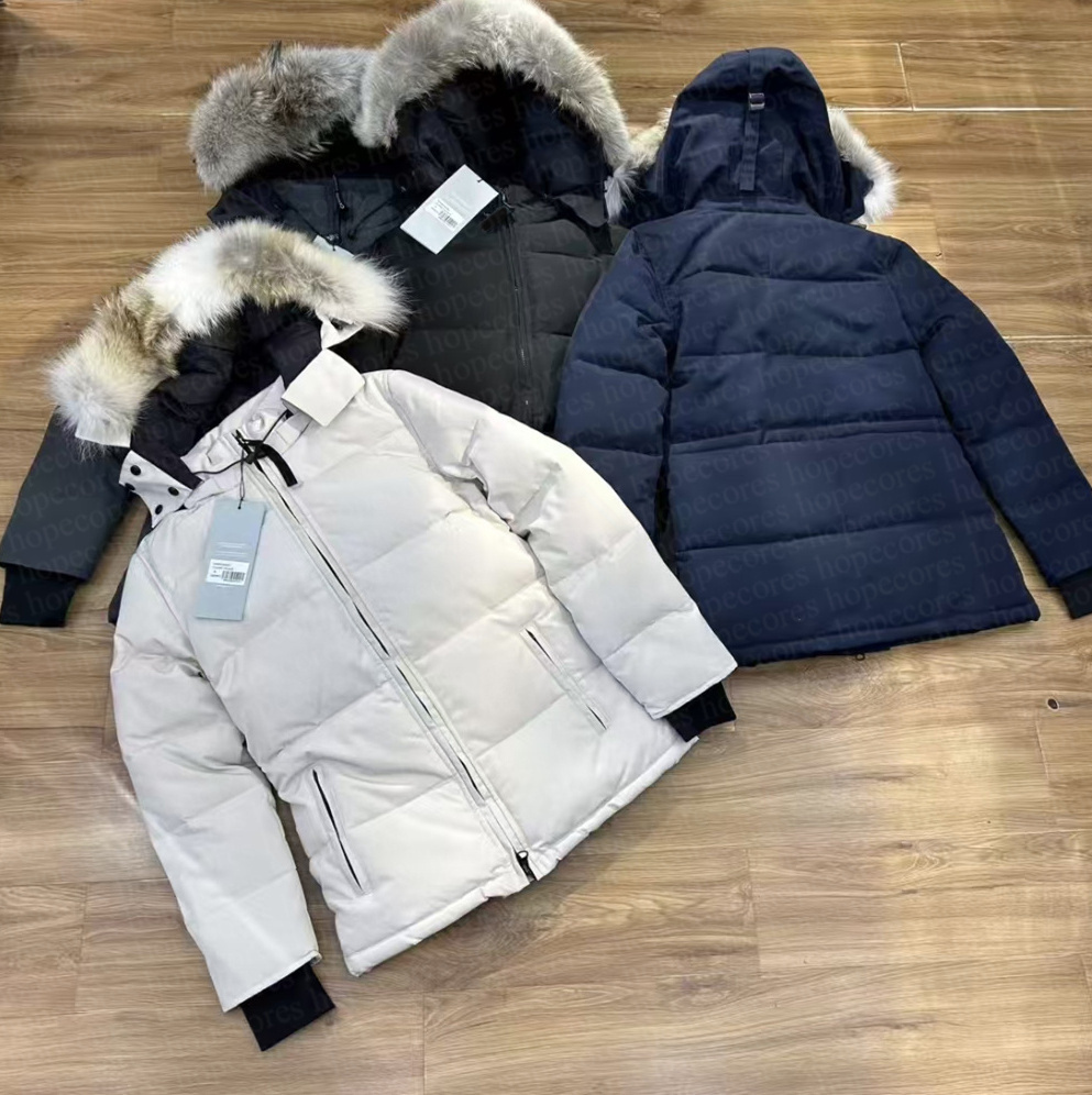 Women Puffer Jackets Canada Designer goosejackets Winter Parka Coats Real Wolf Fur Outdoor Wyndham Windbreaker women Outerwear Luxury down jackets XS-3XL
