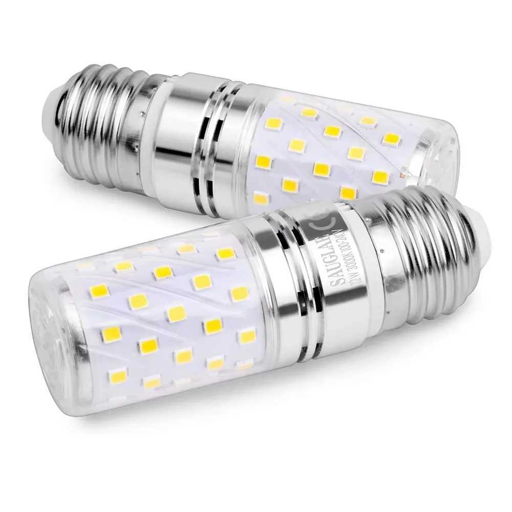 Melery LED Corn Light Bulbs E27 Lamp 12W Incandescent Equivalent 100W6000K Daylight White Candelabra 1200Lm Edison Screw 3Pack C251115