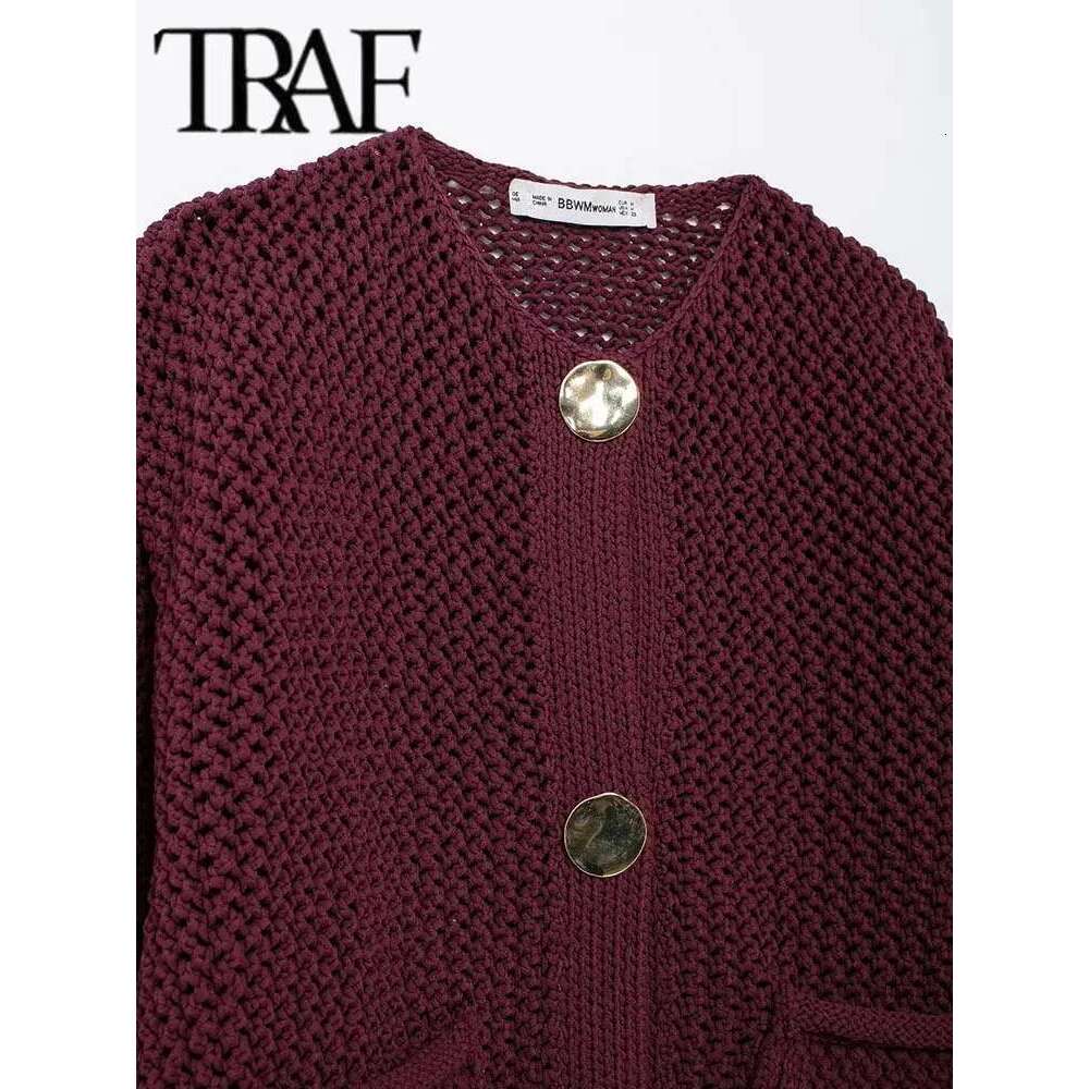 Autumn Winter Knitted For Women Casual Button Long Sleeve Female Sweater 2024 Fashion Loose Lady Cardigans Coat