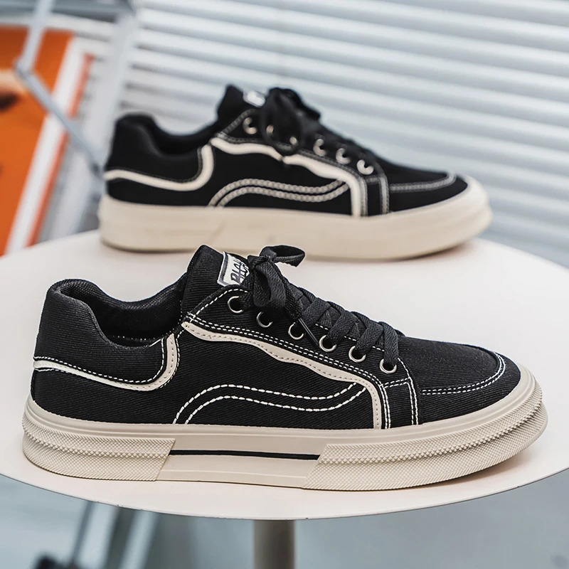 ML Explosive Korean Edition Casual Shoes Board Shoes Canvas Shoes Student Fashion Shoes Mens Shoes 250411