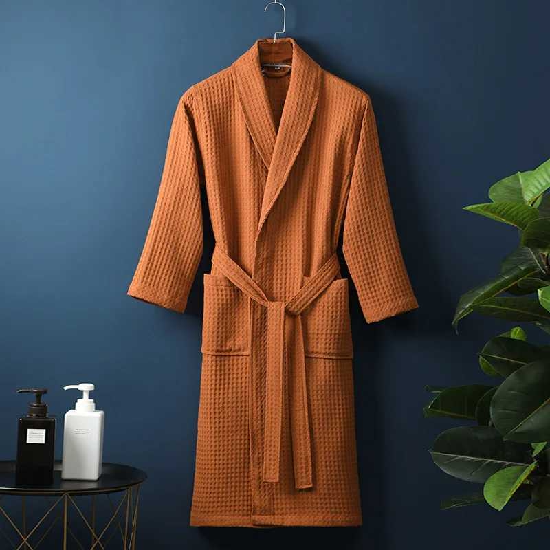 Men Women 100 Cotton Terry Bathrobe Suck Water Towel Sleepwear Spa Hotel Long Bath Robe Kimono Plus Size Dressing Gown Lovers C251115