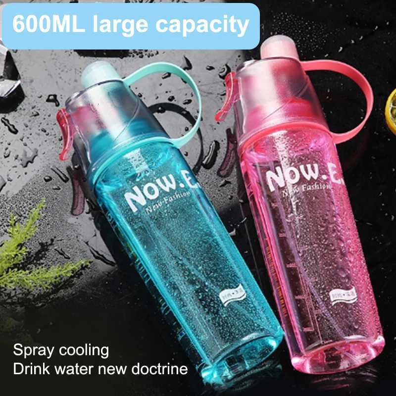 Sports Water Bottle Spray Cup Outdoor Portable Kettles Jug Large Capacity Men And Women 600mlW251114