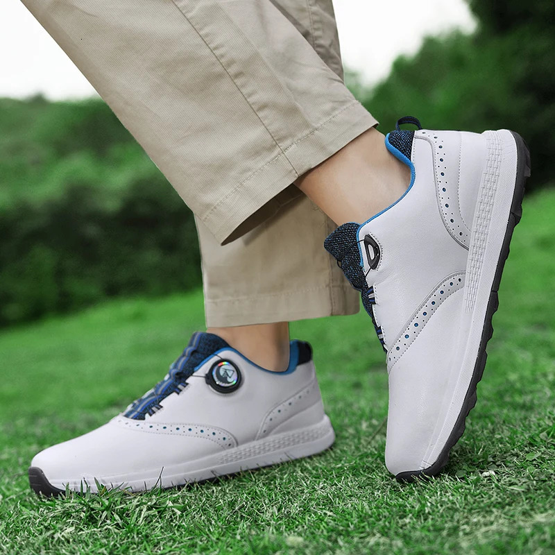 Mens outdoor lawn high-quality sports shoes professional nail anti slip lightweight golf shoes large mens training shoes 250411