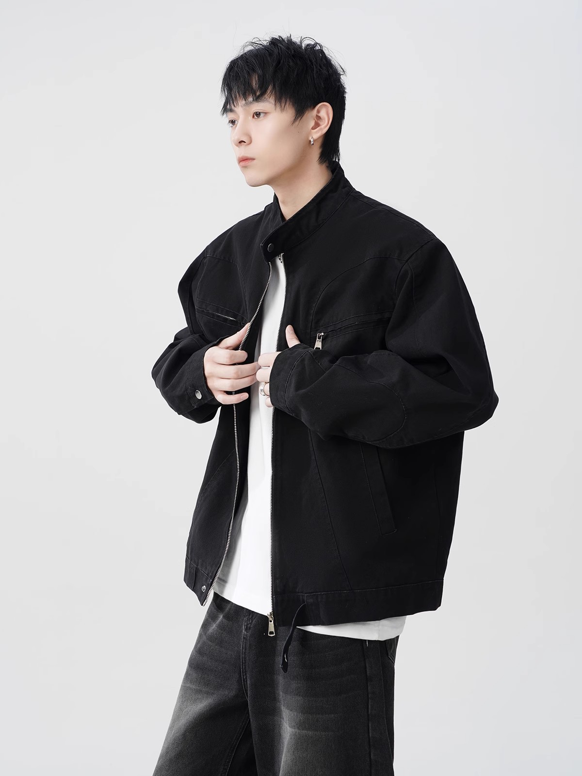 C11157 Sweatshirts for men spring 2025 new styles for inner wear loose heavyweight