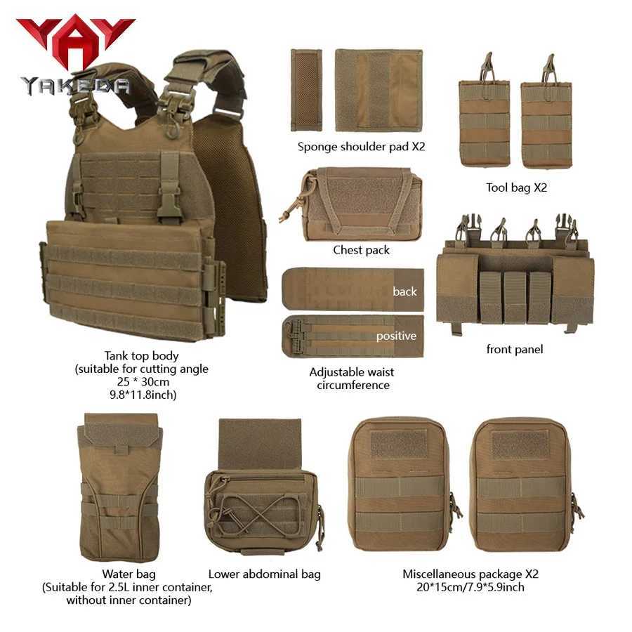YAKEDA New Training Vest Outdoor Multifunctional Training Vest Equipment XJ250730XJ251114