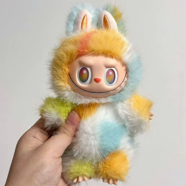 Top Quality Labubu Anime Character Chair Stuffed Plush Animals Series PVC Pendant Doll Model Monster Key chain Copy Toy Birthday Christmas - view 7