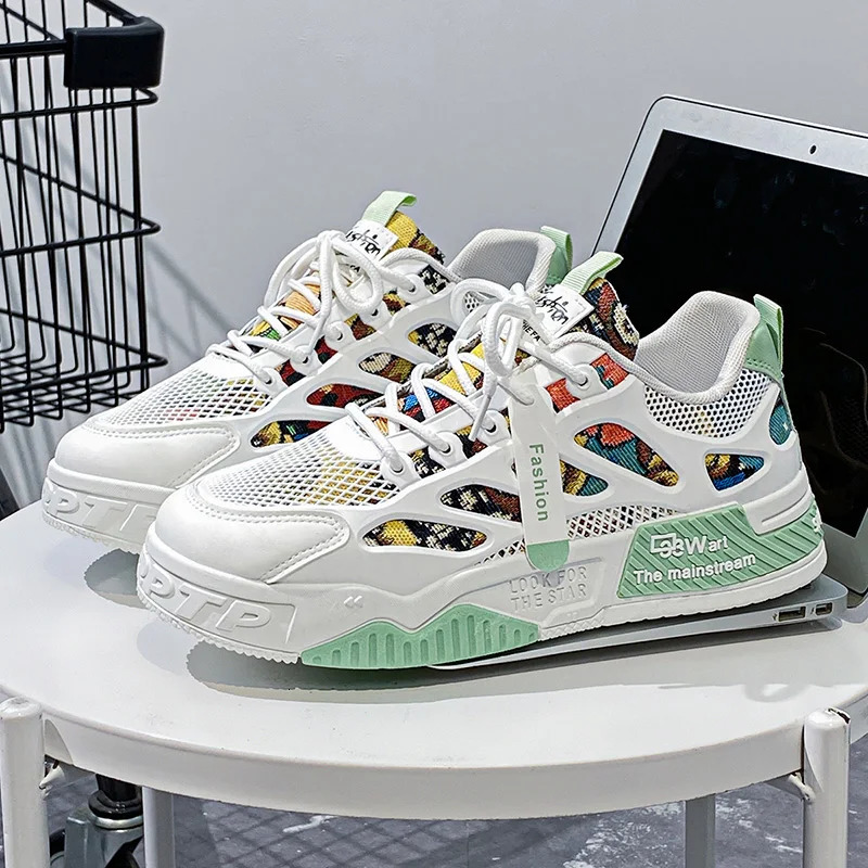 Mens running shoes breathable skateboarding shoes short and comfortable casual sports shoes summer tennis shoes mens shoes 250411