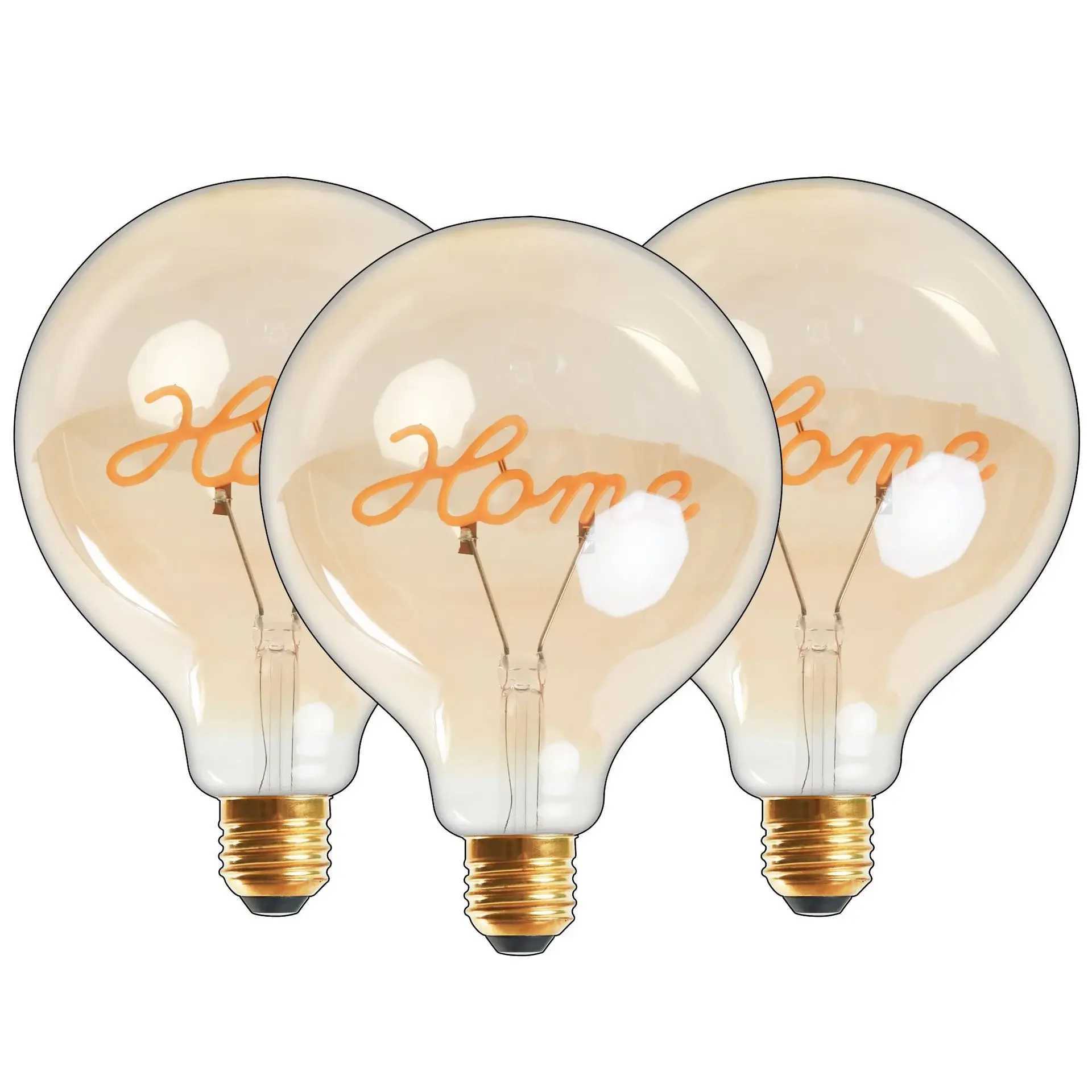 LED G125 Edison bulb E27 4W 220V 110V Dimmbale Warm white Ambient HOME Filament Lamp Bedroom Light Energy-saving Super Bright C251115