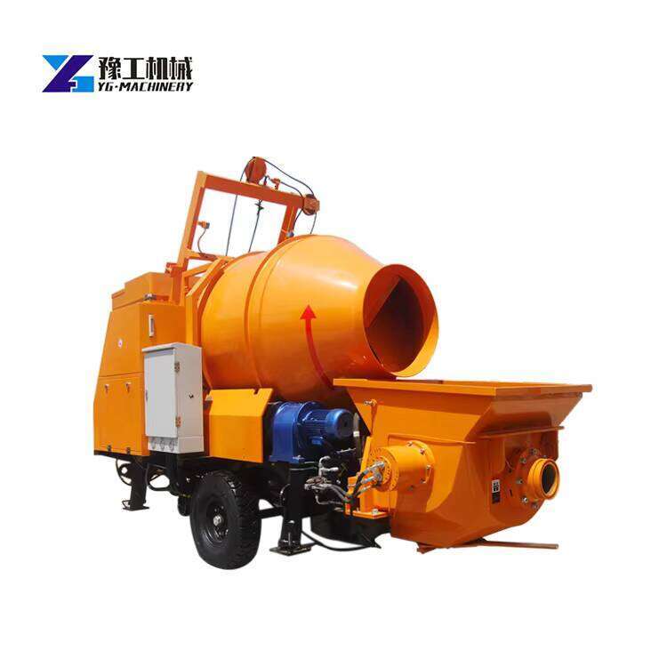New Mixer Concrete Pump Trailer Concrete Mixer with Pump Portable Mini Concrete Pump Machine