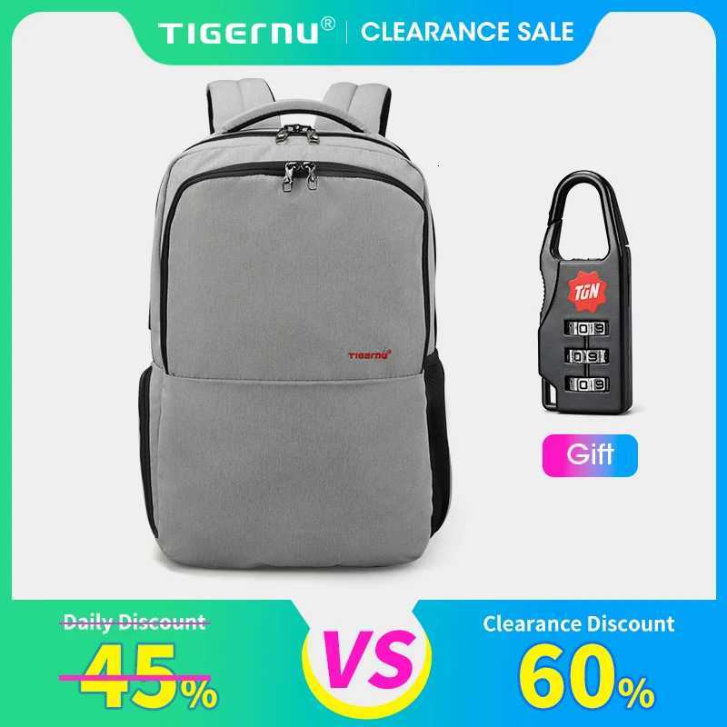Tigernu Waterproof Anti Theft 156inch Laptop Backpack Men Slim School Backpack Bags Male Travel Bagpack For Teenagers KnapsacksW251114