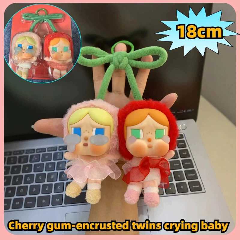 New Cute Cartoon Cherry Ellipse Style Twins Crying Baby Love God Tears Series Cherry Ellipse Filled Dolls Sweet Together X250415