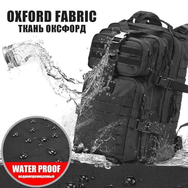 50L Man Tactical Backpacks Outdoor Traveling Bags Outdoor 3P School Pack EDC Molle Pack For Trekking Hunting BagW251114